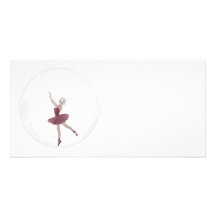 ballerine 3 de la bulle 3D Cartes De Vœux Avec Photo