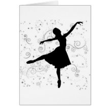 Ballerine Carte De Vœux