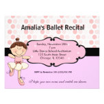 Ballerine Invitations Personnalisées