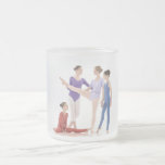 Ballerines étirant la tasse