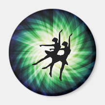 Ballerines rougeoyantes aimants