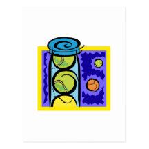 Balles de tennis cartes postales