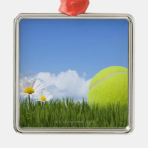 Balles de tennis ornements