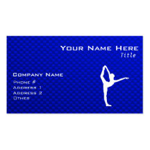 Ballet bleu modèles de cartes de visite