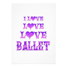 Ballet d'amour d'amour invitation personnalisable