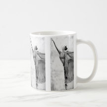 Ballet de danseuse de ballerine de graphite tasse