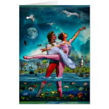 Ballet de lune bleue une fiction complète cartes de vœux