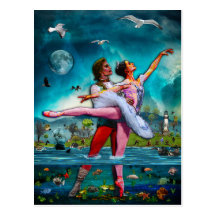 Ballet de lune bleue une fiction complète carte postale
