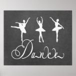 Ballet de motivation de danse posters