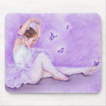 Ballet de Papillon Mousepad Tapis De Souris