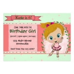 Ballet ou soirée dansante blond invitations personnalisées