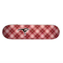 Ballet rouge de plaid planches à roulettes