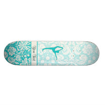 Ballet turquoise planches à roulettes