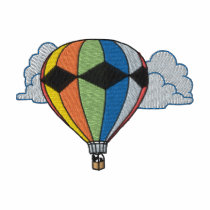Ballon à air chaud polos brodés