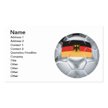 Ballon de football allemand modèles de cartes de visite