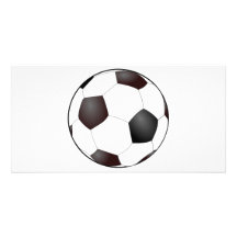 Ballon de football cartes de vœux avec photo