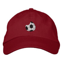 Ballon de football casquettes brodées