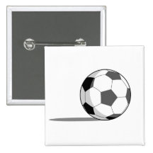 Ballon de football pin's avec agrafe