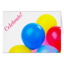 Ballon pour une carte d'anniversaire