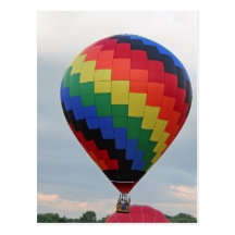 Ballon !   Zigzag coloré ! Cartes Postales