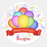 Ballons d'anniversaire et autocollants de bannière