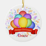 Ballons d'anniversaire et ornement de bannière