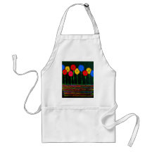 Ballons et fleurs tablier