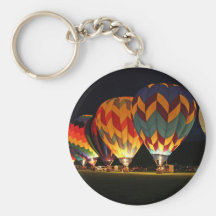 Ballons rougeoyants !  Allumez la nuit ! Porte-clefs