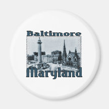 Baltimore, le Maryland Magnets Pour Réfrigérateur