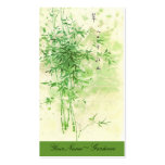 Bambou vintage cartes de visite personnelles