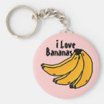 bananasreality, bananes, j'aime porte-clé