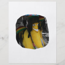 Banane bourrée de rasta au champ de foire prospectus customisé