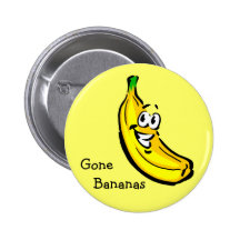 Bananes allées badge avec épingle
