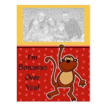 Bananes au-dessus de vous carte postale de Valenti