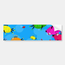 Banc des poissons adhésif pour voiture