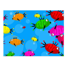 Banc des poissons carte postale