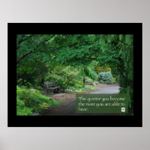Banc japonais de jardin affiches