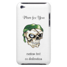 Bandana frais de crâne de pirate de symbole de tat étui barely there iPod