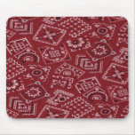 Bandana rouge Mousepad de grange occidentale de st Tapis De Souris