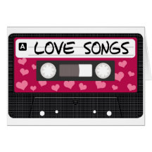Bande de chansons d'amour carte de vœux