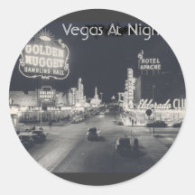 Bande de Las Vegas/du centre vintages Autocollant