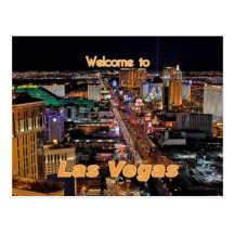 Bande de Las Vegas la nuit Cartes Postales