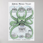 Bande dessinée 1912 politique de Federal Reserve C Poster