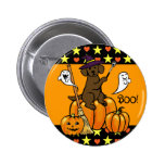 Bande dessinée 2 de Labrador de chocolat de Hallow Badges Avec Agrafe