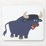 Bande dessinée amicale mignonne Taureau Mousepad tapis de souris