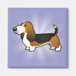 Bande dessinée Basset Hound Aimant