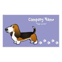 Bande dessinée Basset Hound Cartes De Visite Personnelles