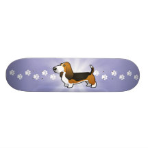 Bande dessinée Basset Hound Planches À Roulettes