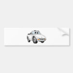 Bande dessinée blanche de voiture de sport autocollant pour voiture