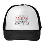 bande dessinée blessée éclatée de goupilles de bow casquette